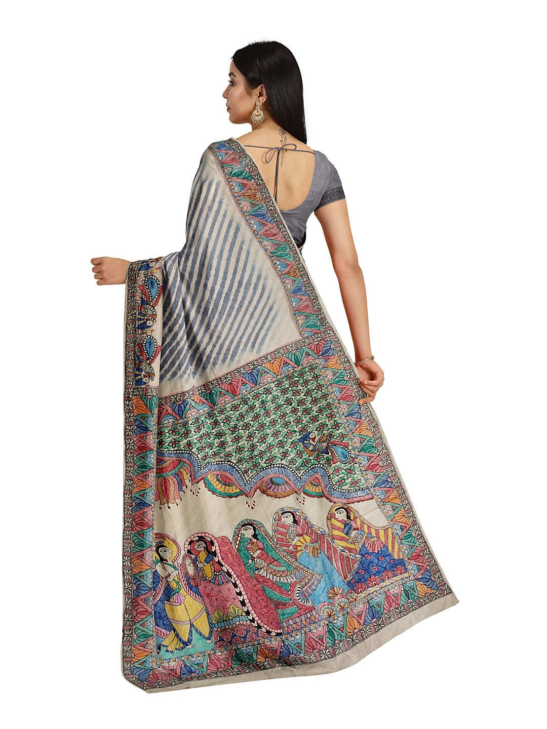 Ram and Sita on Leheriya Saree – A Divine Love Story in Tradition